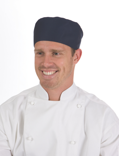 FLAT TOP CHEF HATS - NAVY -1 SIZE FITS ALL