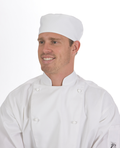 FLAT TOP CHEF HATS - WHITE -1 SIZE FITS ALL