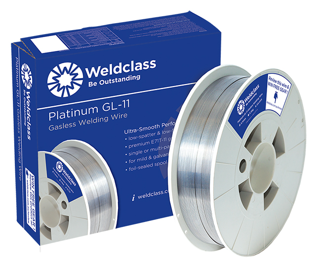 WIRE GASLESS PLATINUM GL-11 0.9MM -PACK OF 4X 4.5KG WELDCLASS