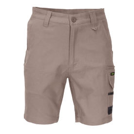 SLIMFLEX TRADIE CARGO SHORT K 102R -KHAKI 97% COTTON 3% ELASTANE