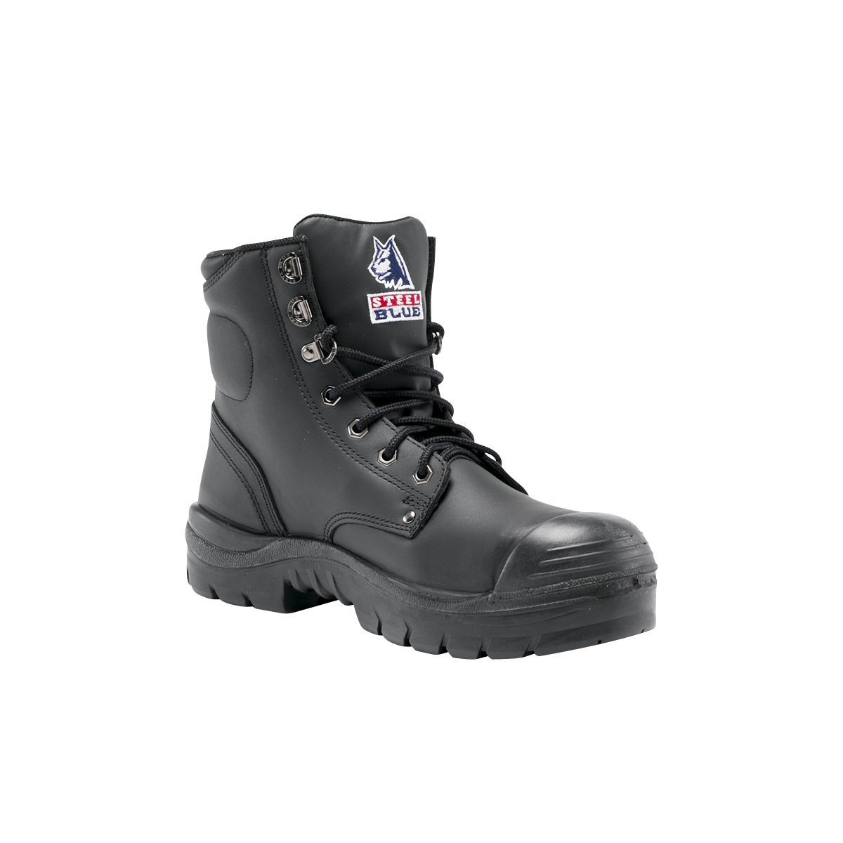 SAFETY BOOT ARGYLE BUMPCAP 10 -ANKLE LACE UP BLACK NITRILE