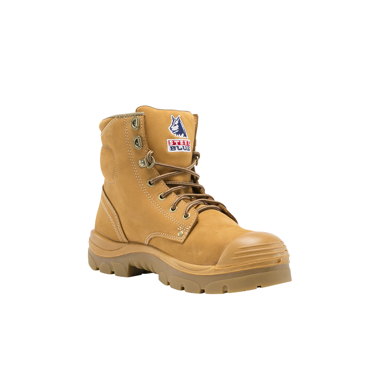 SAFETY BOOT ARGYLE BUMPCAP S10 ANKLE LACE UP WHEAT NITRILE