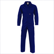 COTTON DRILL COVERALL FR NAVY 102R 