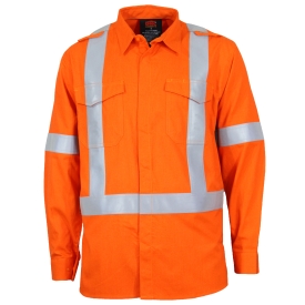 DNC INHERENT FR X BACK PPE1 ORANGE  180 GSM SUPA SOFT& COOL SIZES 2XL