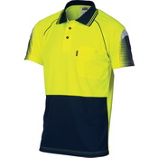 POLO HIVIS COOL BREATHER YN 2XL SUBLIMATED PIPING