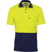 POLO S/S COTTON BACK Y/N SIZE 2XL 