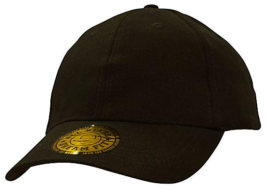 CAP BRUSHED COTTON BLACK L/XL DREAM FIT STYLING