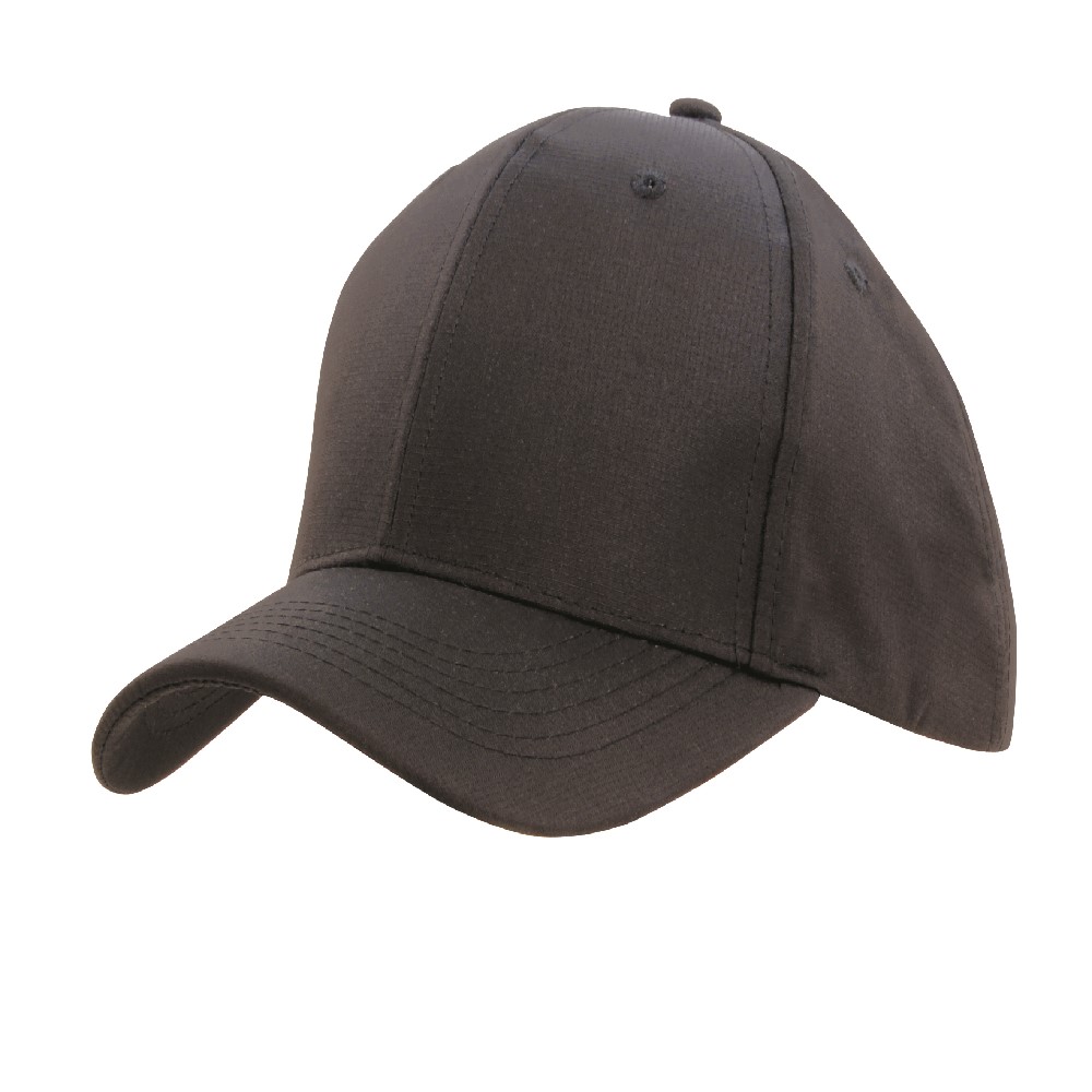 HAT SPORTS RIPSTOP CHARCOAL FABRIC COVERED SHORT TOUCH STRAP