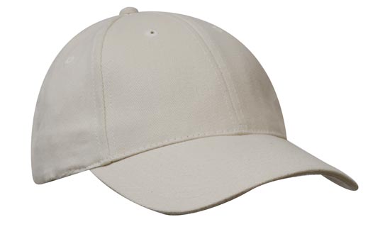 CAP BRUSHED HEAVY COTTON NATURAL 