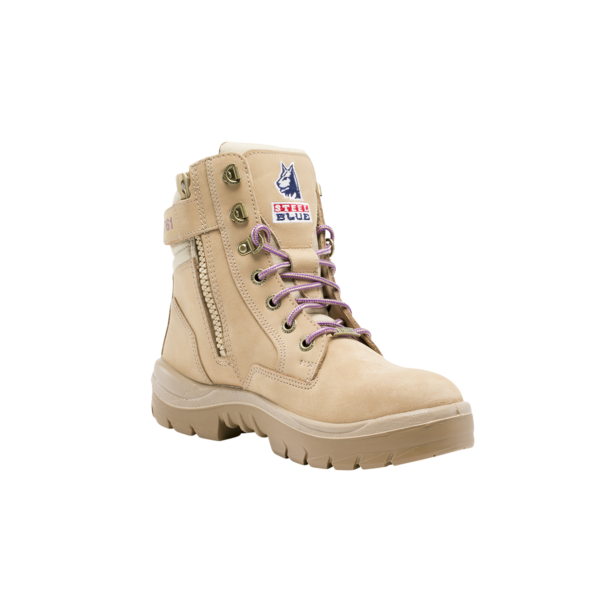 BOOT LADIES SOUTHERN X ZIP SAND S10 -NITRILE SOLE
