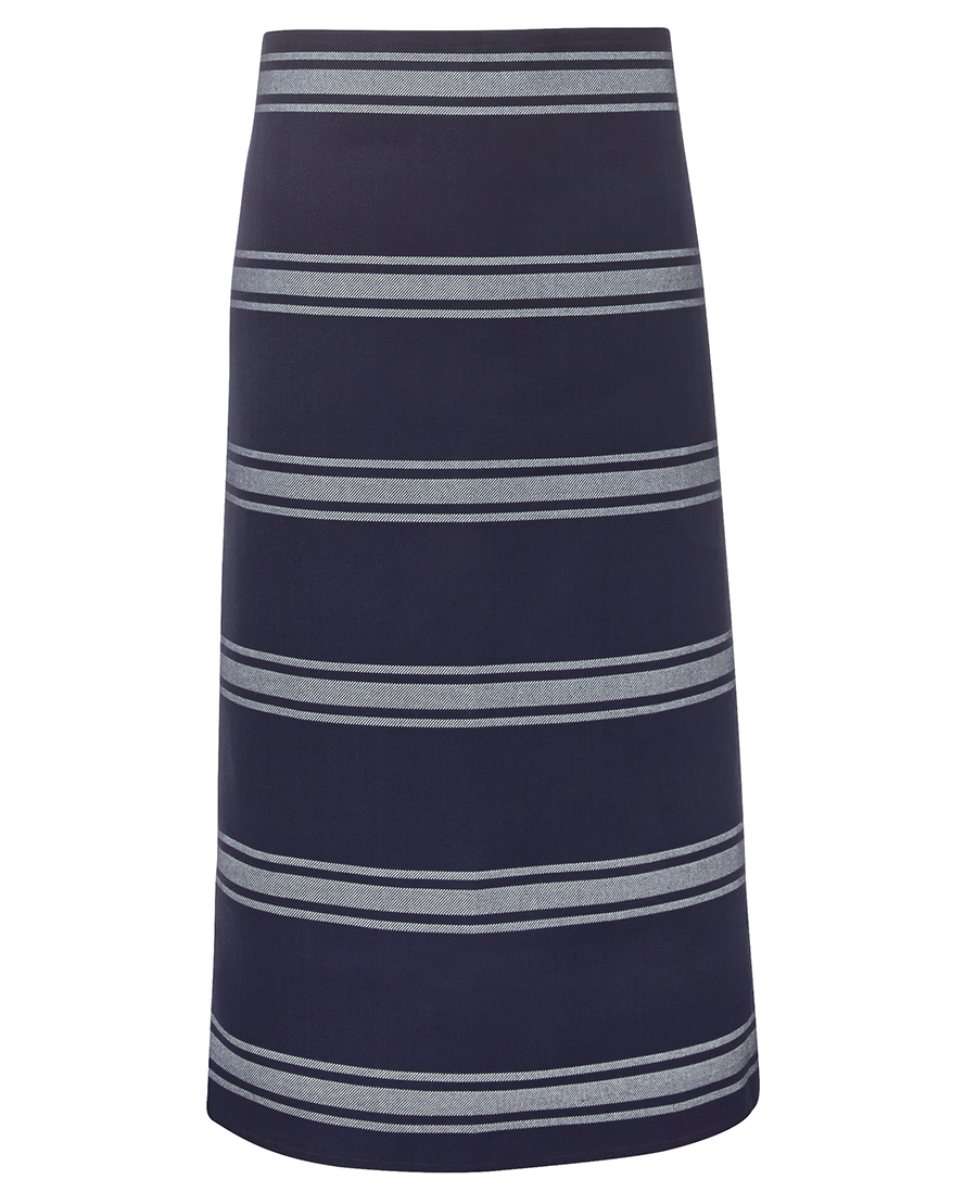 BUTCHER'S APRON - NAVY/WHITE -86CM x 75CM