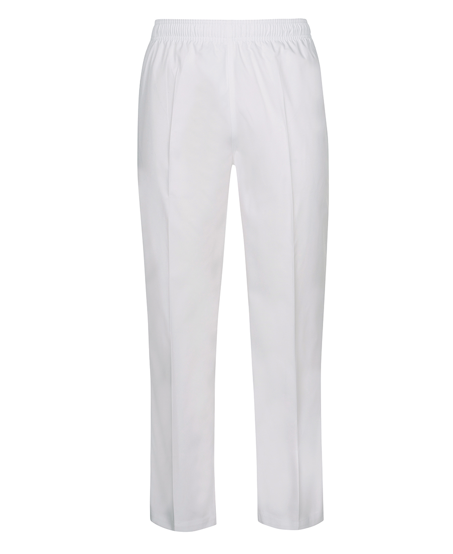 ELASTIC NO POCKET PANT - WHITE 2XL -245gsm TWILL, ELASTIC WAIST & DRAWCORD