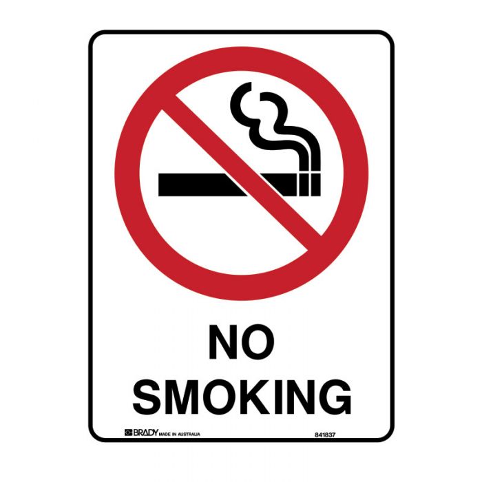 NO SMOKING METAL 300 X450MM