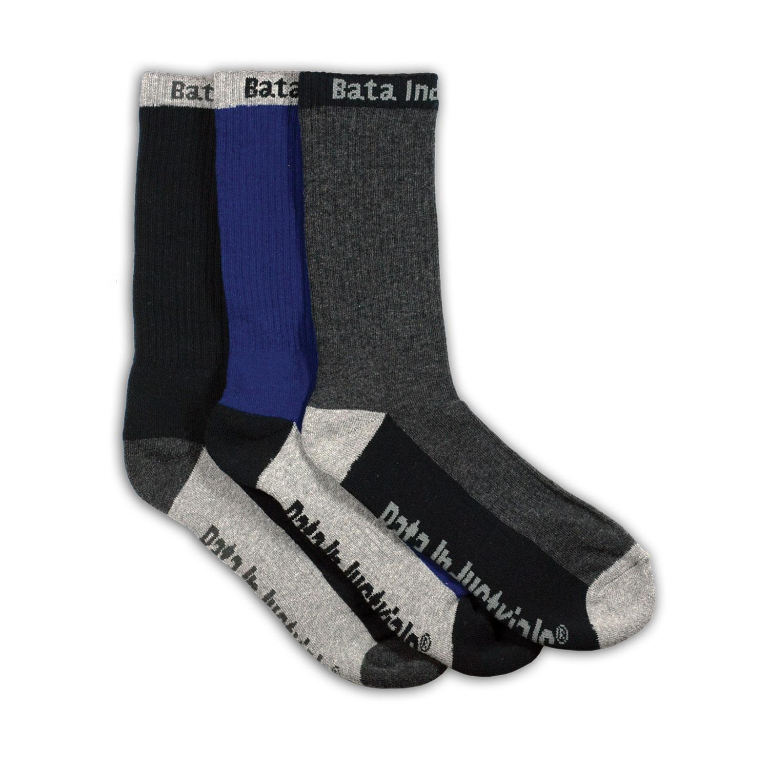 SOCKS 3pk DARK CREW STYLE 10-14 