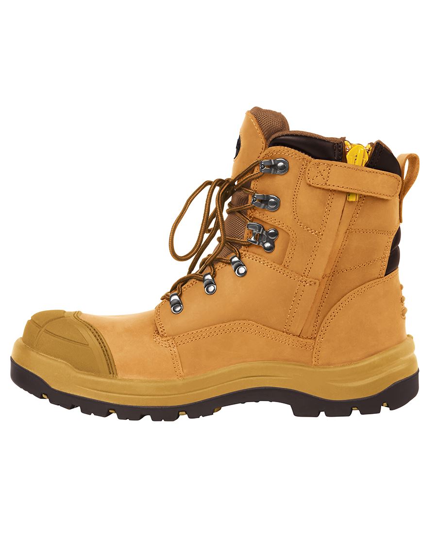 SAFETY BOOT ZIP SIDE WHEAT S10.5 - JB'S HARD WORKING COMPOSITE TOE