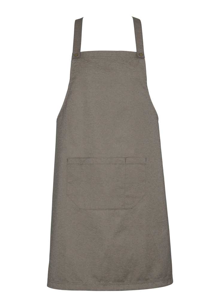 URBAN BIB APRON 80cm x 90cm - NATURAL -50% Cotton 50% Polyester textured fabric