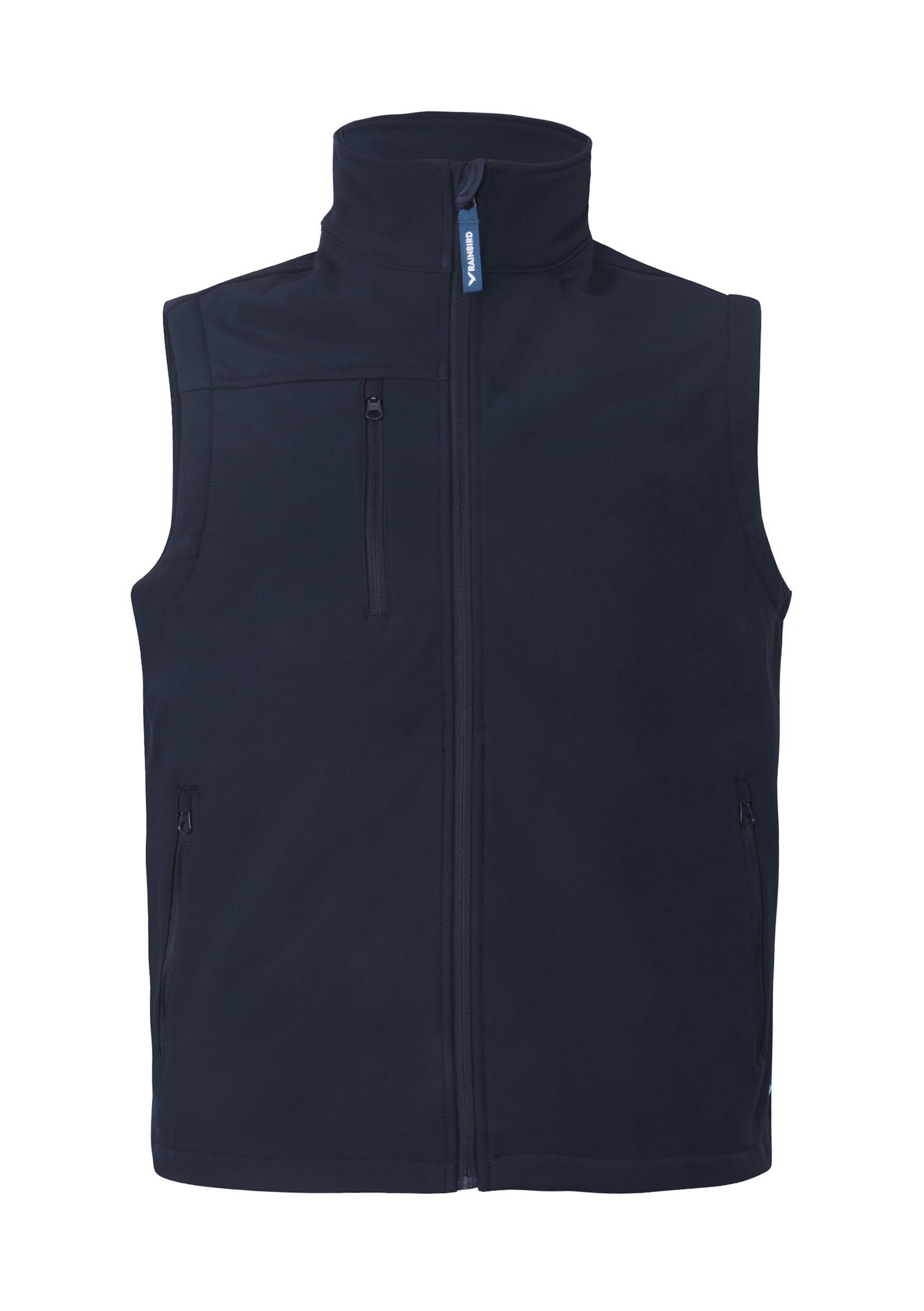 BEVEN SOFTSHELL VEST NAVY 2XL -POLYESTER FLEECE INNER