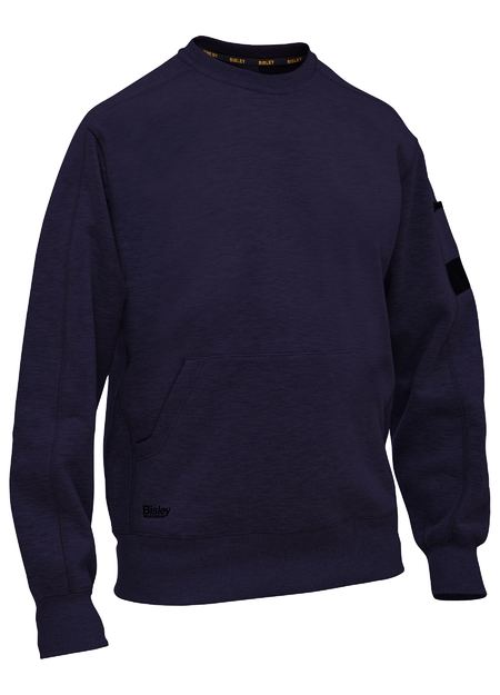 FLEECE CREW NECK JUMPER NAVY 2XL -