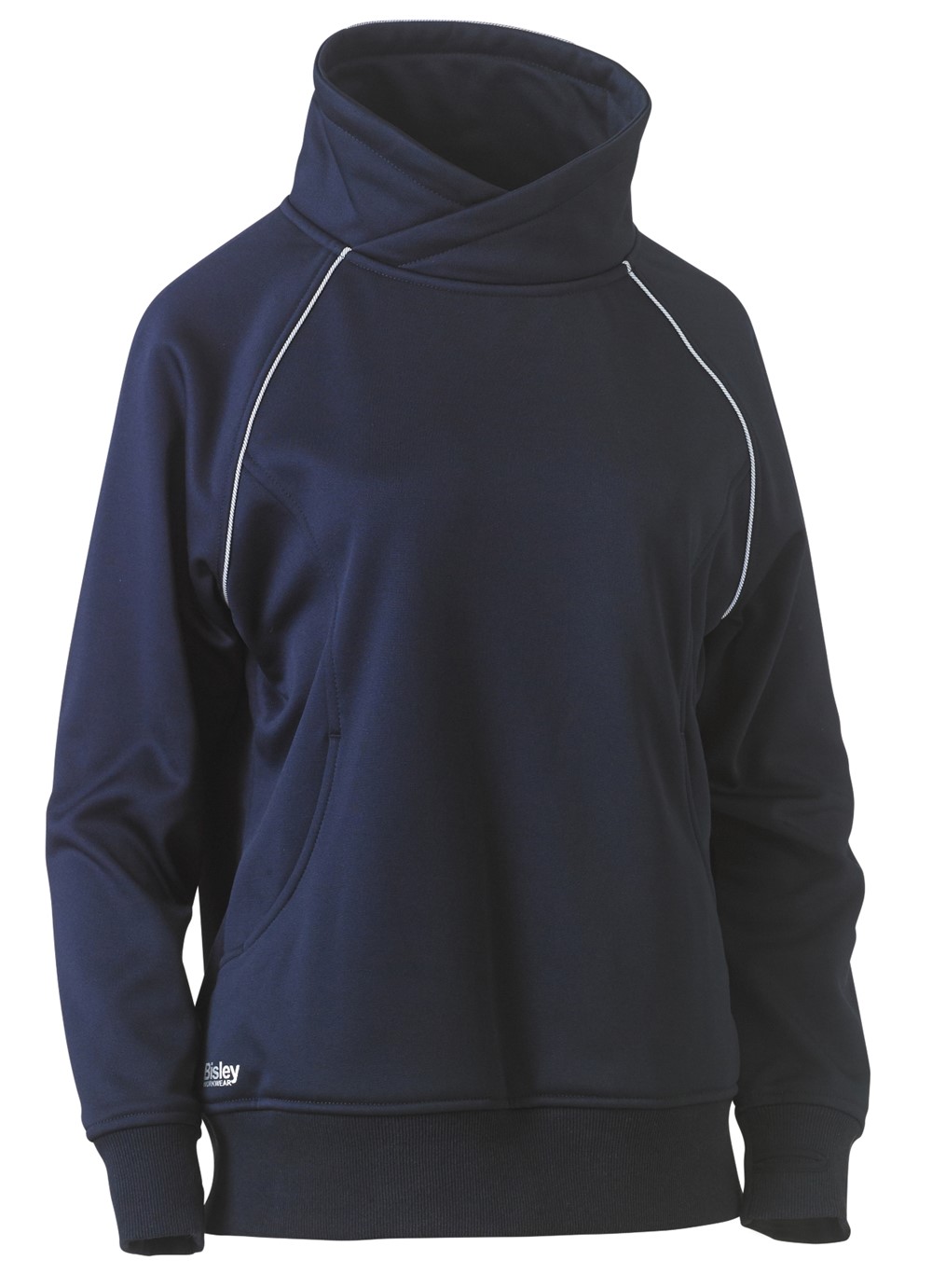 LADIES WORK FLEECE JUMPER NAVY 