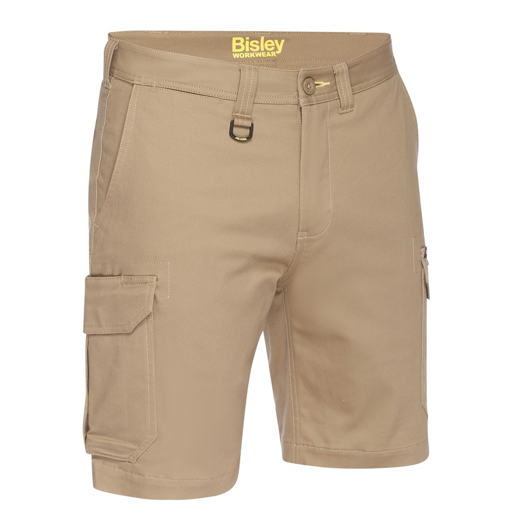 SHORT STRETCH C/DRILL CARGO 77 KHAKI 97%COTTON 3%ELASTANE