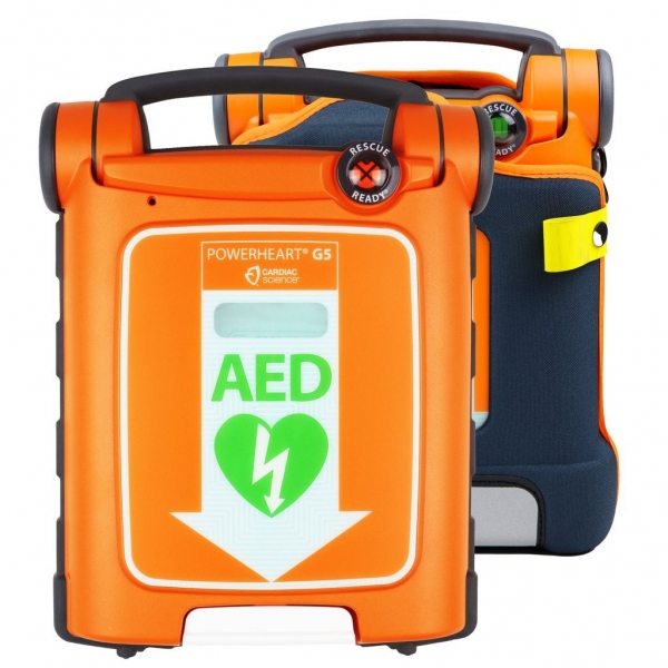 POWERHEART DEFIBRILLATOR G5 FULLY  AUTOMATIC WITH ADULT PADS