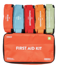 5X 1ST AID MODULE SOFT PACK -BURNS, EYES, MAJOR, MINOR, BITES