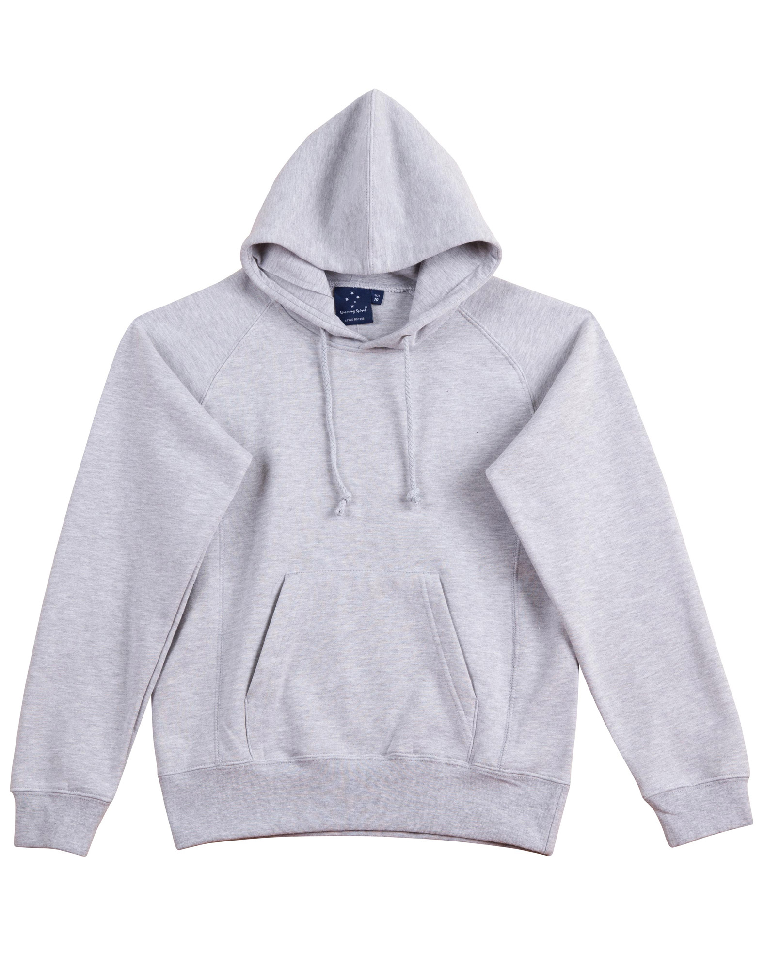 WARM HUG FLEECE HOODIE S10 - LADIES FLEECE 350GSM GREY