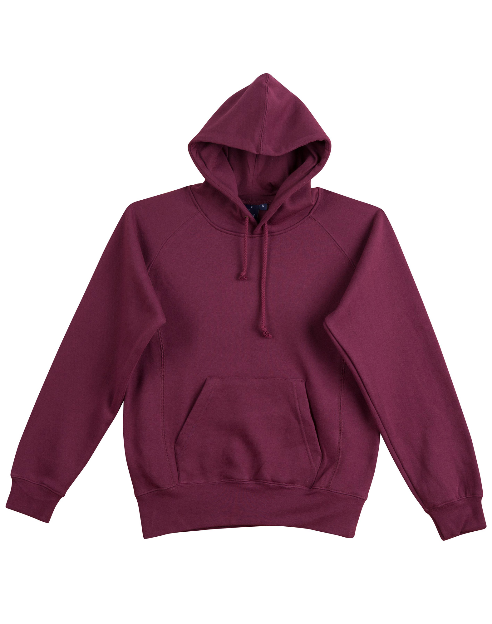 WARM HUG FLEECE HOODIE S10 - LADIES FLEECE 350GSM MAROON