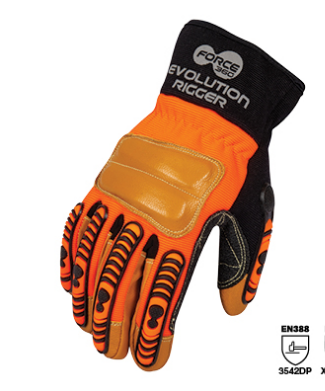 GLOVE EVOLUTION CUT 5 RIGGER 2XL -TPR BACK OF HAND PROTECTION