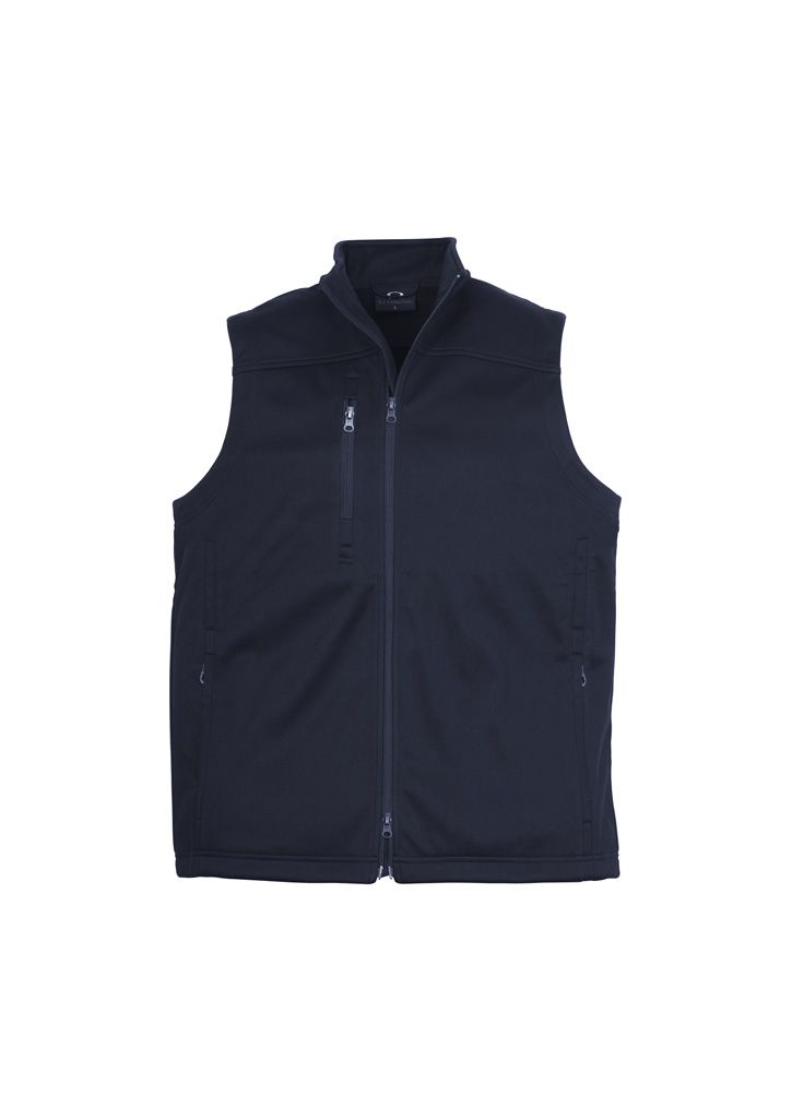 MENS SOFT SHELL VEST NAVY 2XL - BONDED POLYESTER