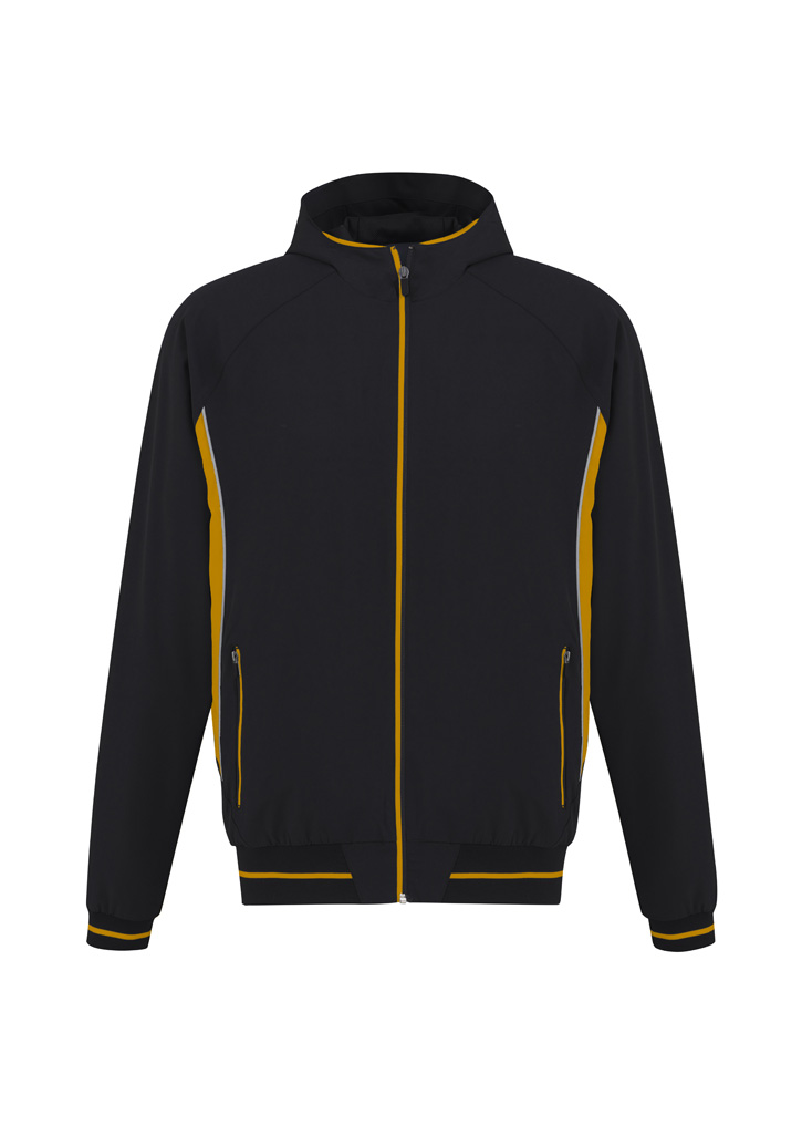 TITAN ZIP JACKET BLACK/GOLD 2XL -LASER CUT BACK VENTILATION