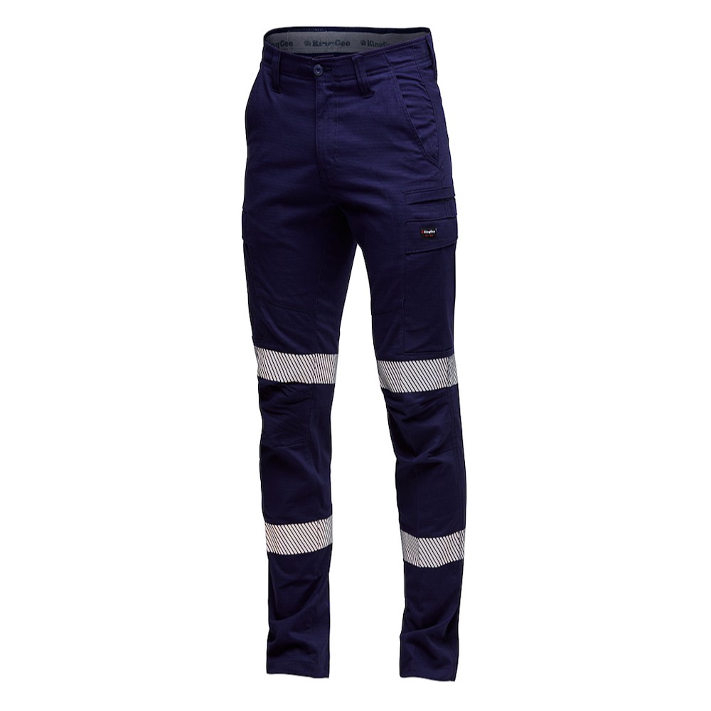 PANTS BIO-MOTION TAPED NAVY 102R -270GSM, RIPSTOP