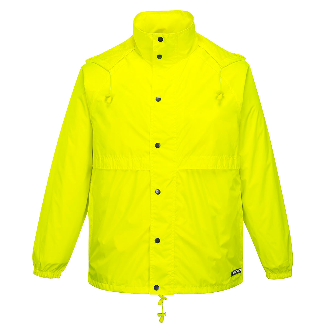 STRATUS JACKET YELLOW 2XL -FOLDAWAY HOOD, WATERPROOF