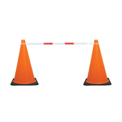 TRAFFIC CONE EXTENSION BAR  RED/WHITE