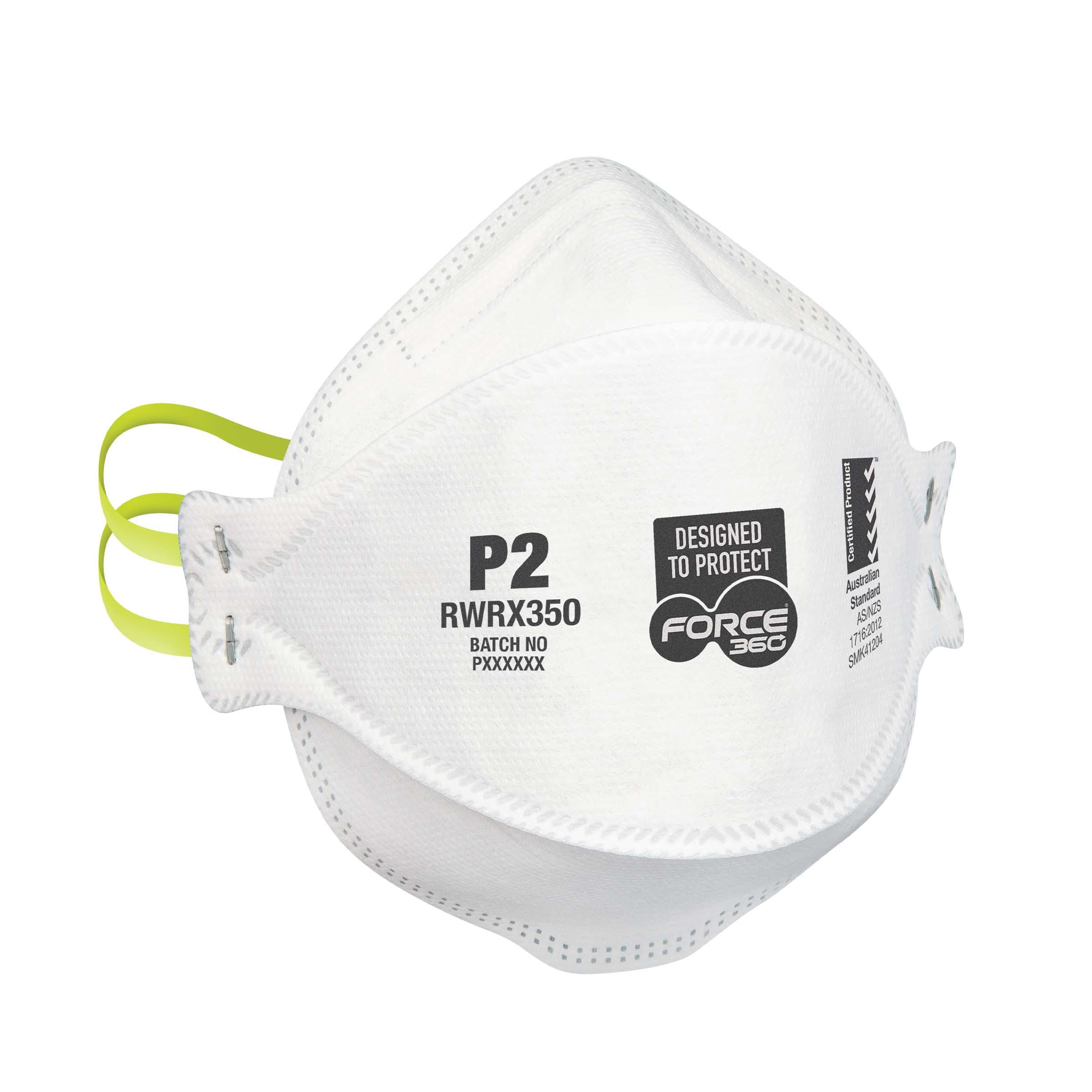 P2 FLAT FOLD RESPIRATOR ADJUSTABLE NOSE BRIDGE