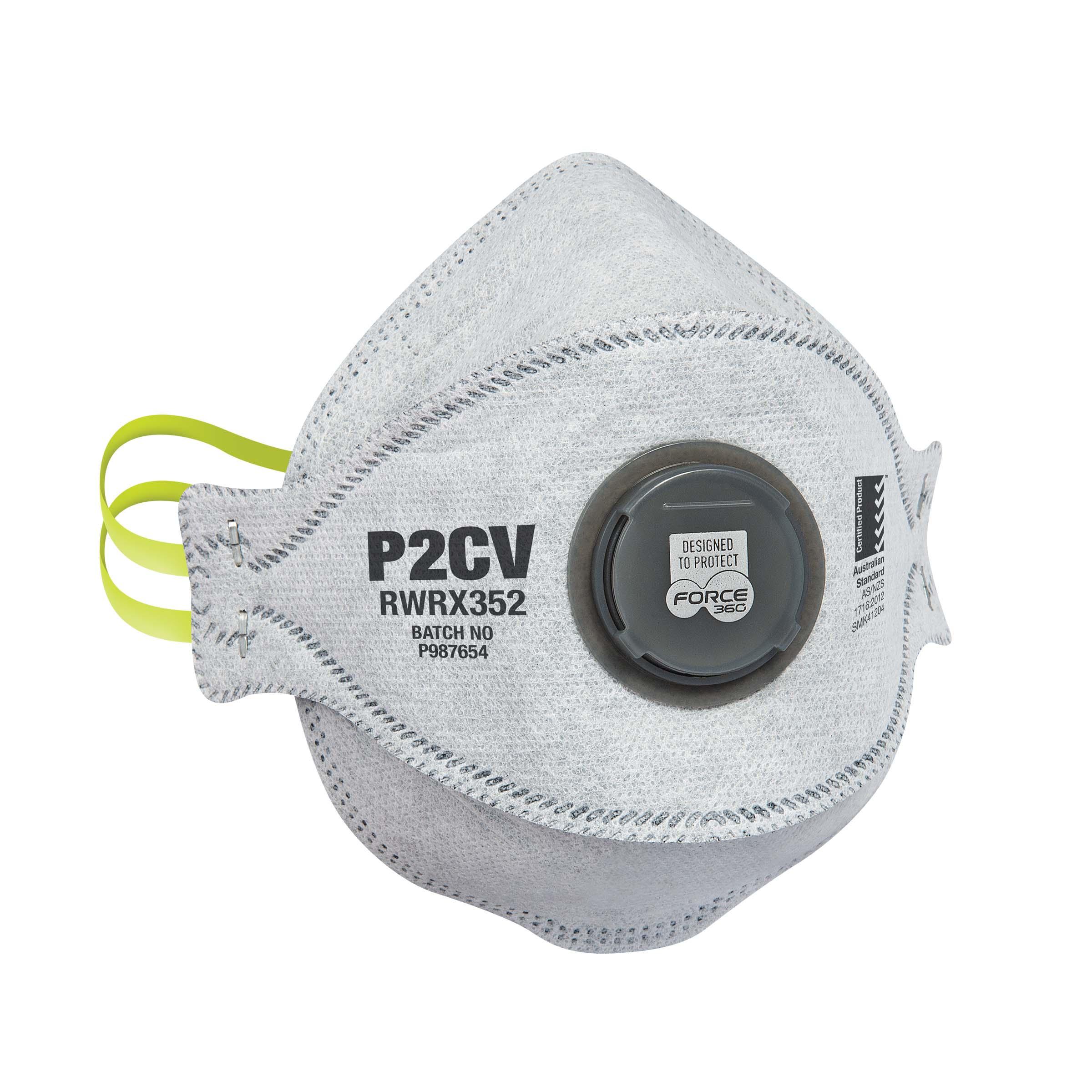 P2CV FLAT FOLD VALVED CARBON RESPIRATOR