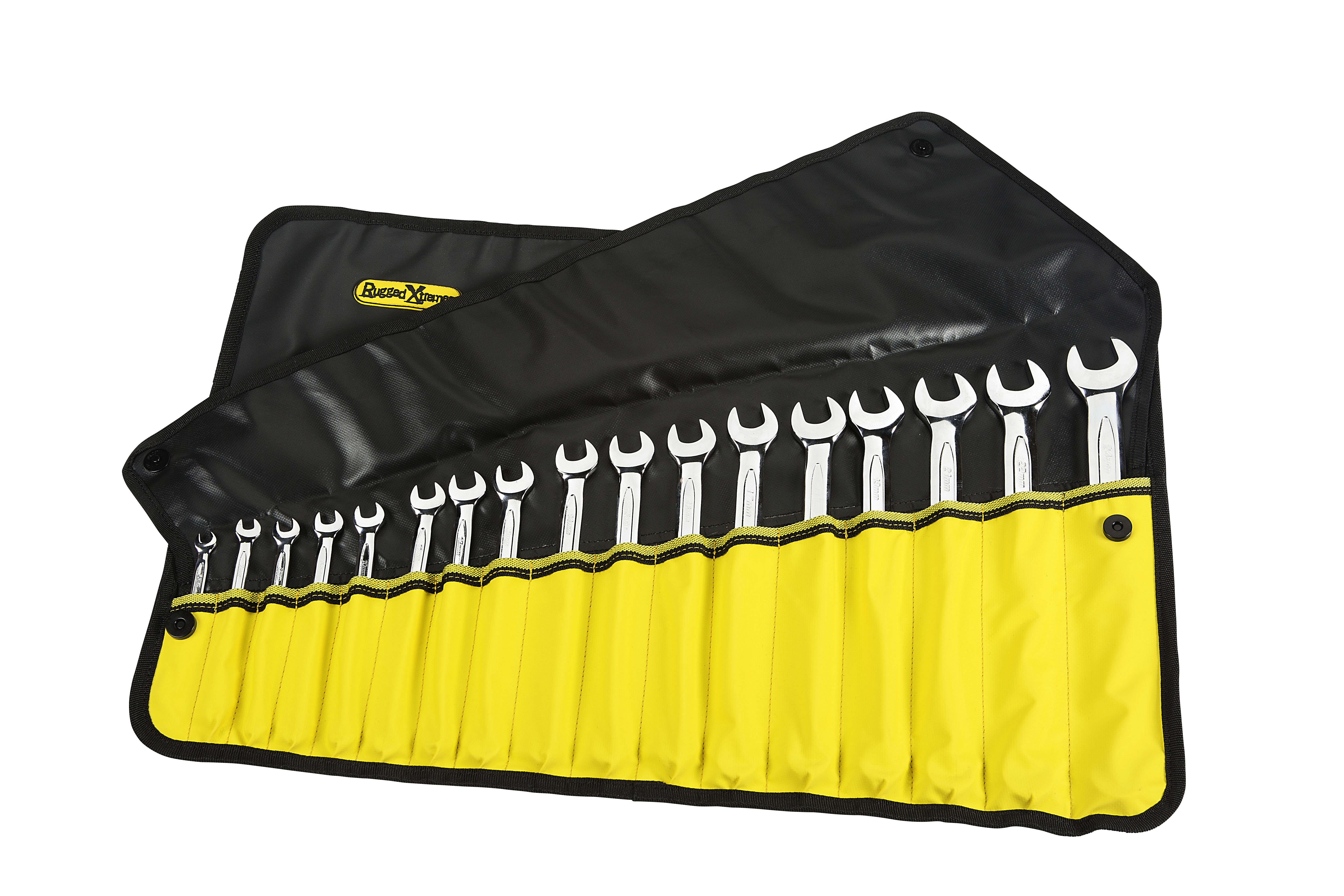 SPANNER ROLL BLK W/YELLOW POCKETS -17 POCKETS