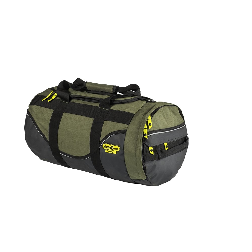 SMALL DUFFLE BAG CANVAS GREEN -600 X 330 51L 1.6KG