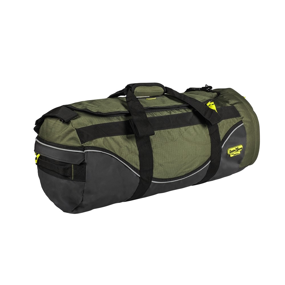 MEDIUM DUFFLE BAG CANVAS GREEN -750 X 330 64L 1.7KG