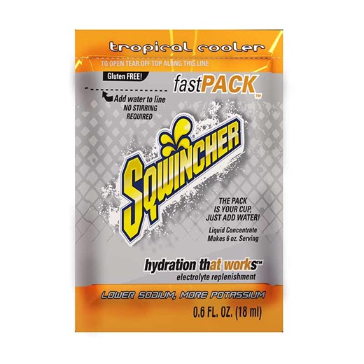 SQWINCHER FAST PACK TROPICAL -(CARTON OF 200 PACKS)