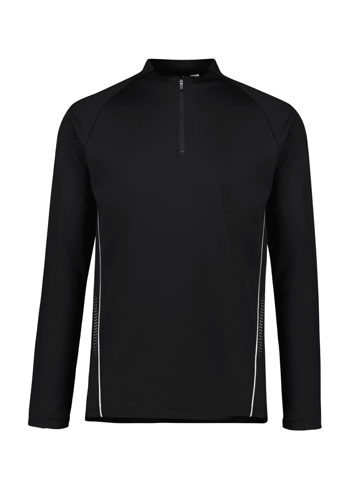 BALANCE L/S BLACK/WHITE 2XL -100% POLY PERFORMANCE FLEECE