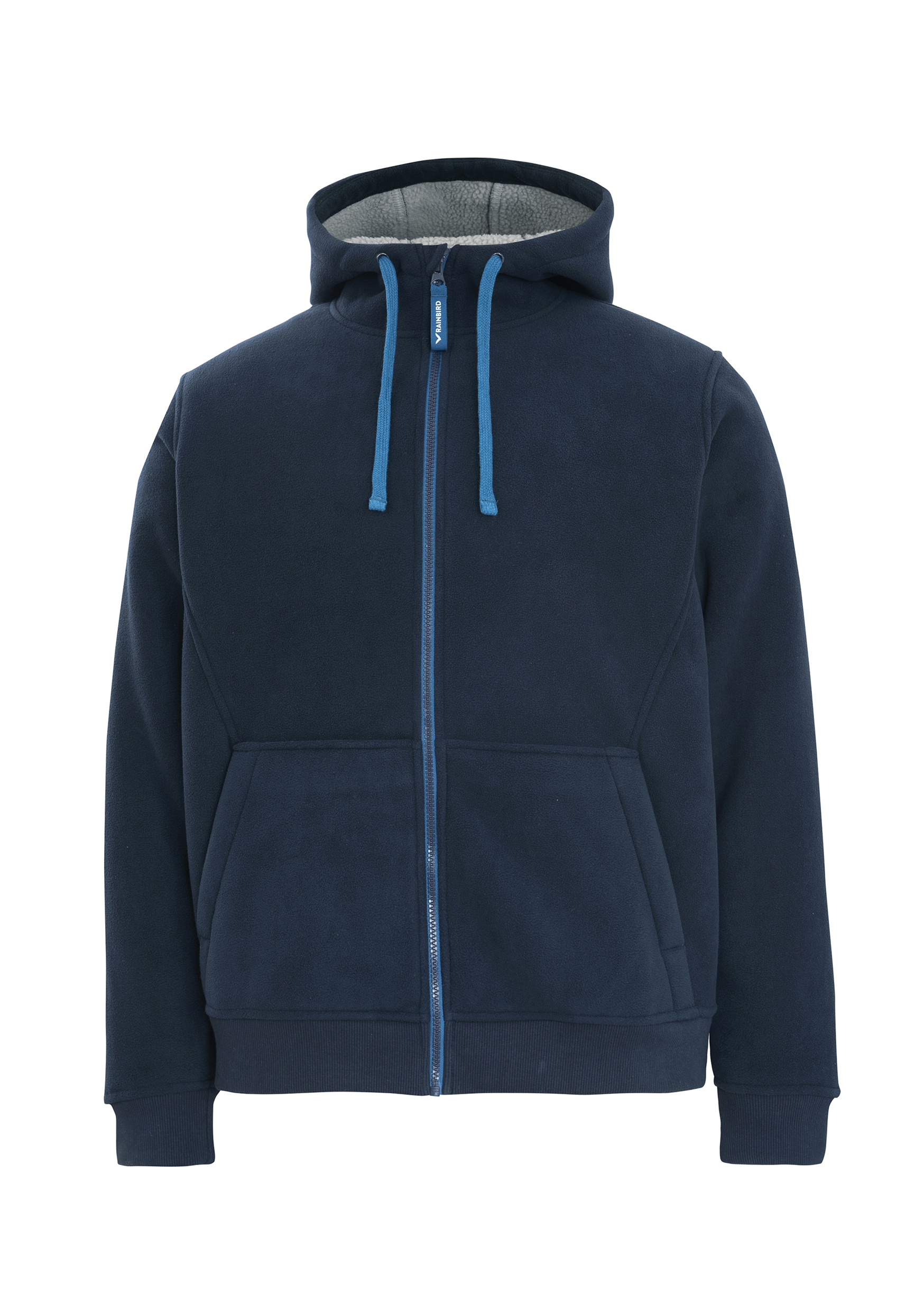 TAYLOR HOODIE ZIP NAVY 2XL -SHERPA FLEECE INNER