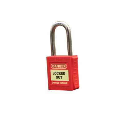 PADLOCK SET ETO (6) RED KA SERIAL NO W/CORP SPEC