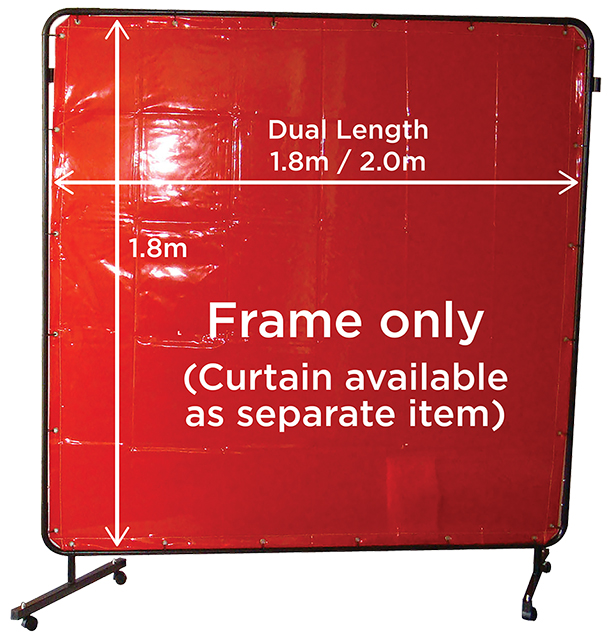 CURTAIN FRAME ONLY DUAL LENGTH -1.8x1.8M/1.8x2.0M WELDCLASS