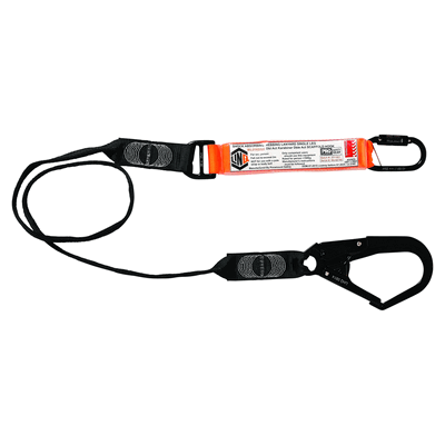 LANYARD 2M WEBBING (MTO) -1x D/A KARABINER 1x D/A SCAFFHOOK