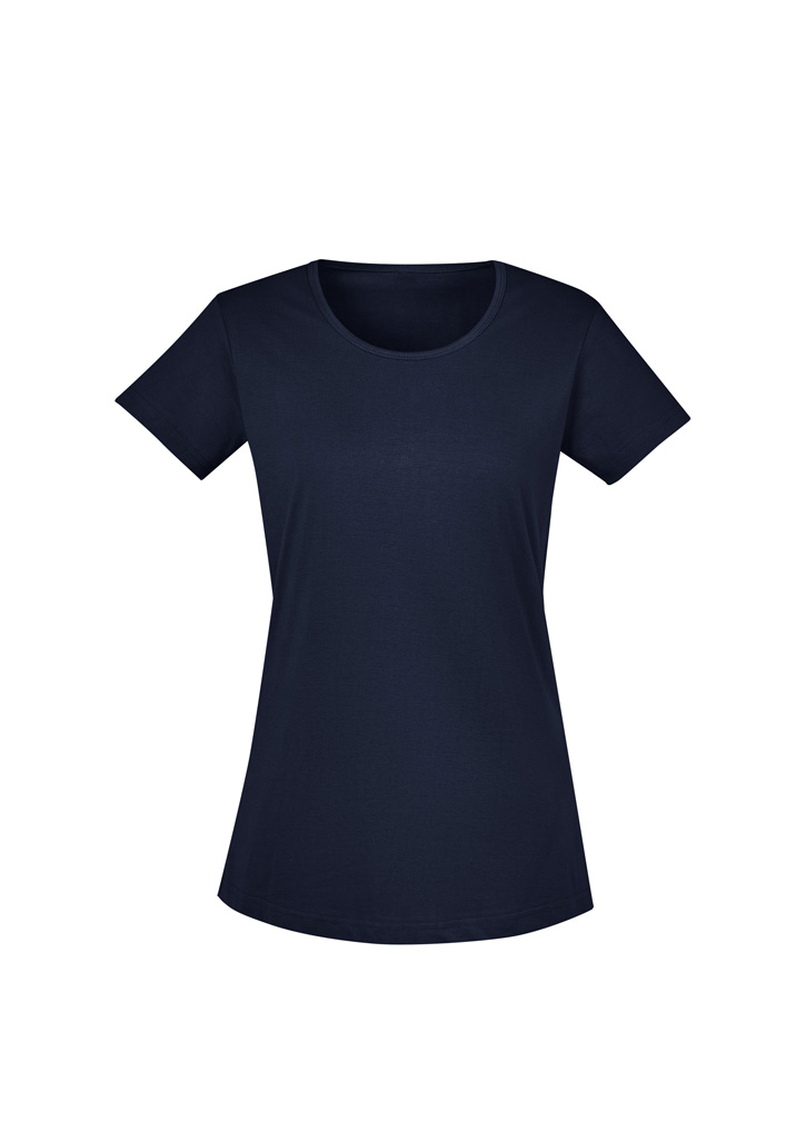 STREETWORX WOMENS TEE NAVY 2XL -100% Super Compact Cotton 160gsm