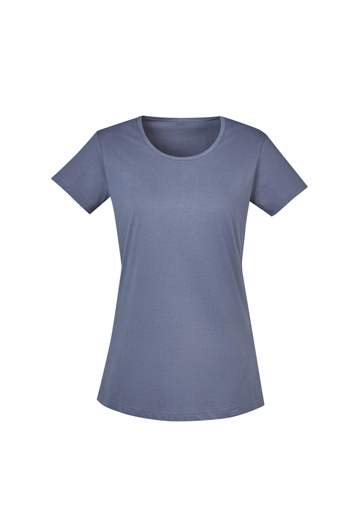 STREETWORX WOMENS TEE P/BLUE 2XL -100% Super Compact Cotton 160gsm