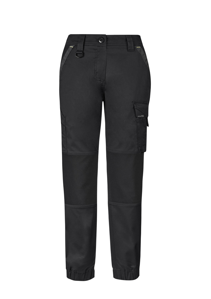 WOMENS TOUGH PANT BLACK 10 65% POLY, 33% COTTON, 2% SPANDEX 265