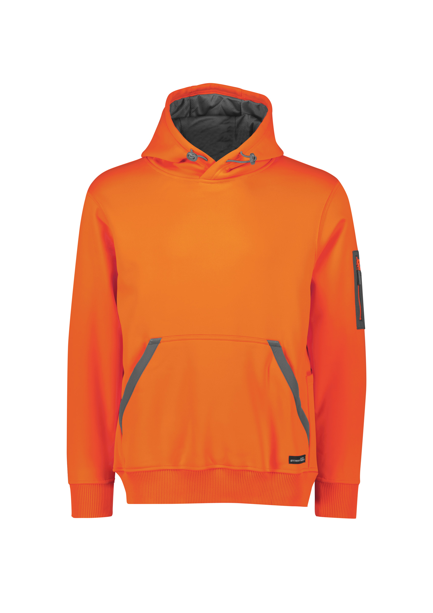 STWORX WATER RESIS HOOD ORANGE 2XL 100% POLYESTER FLEECE 320 GSM