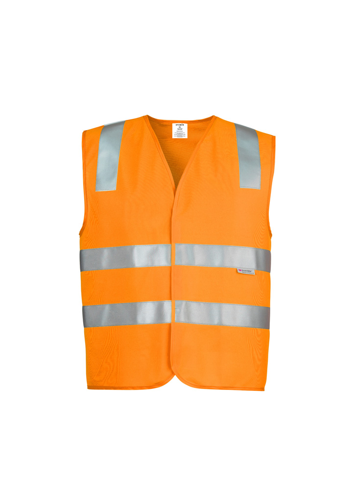 VEST UNISEX HI VIS ORANGE 2XL -100% POLYESTER